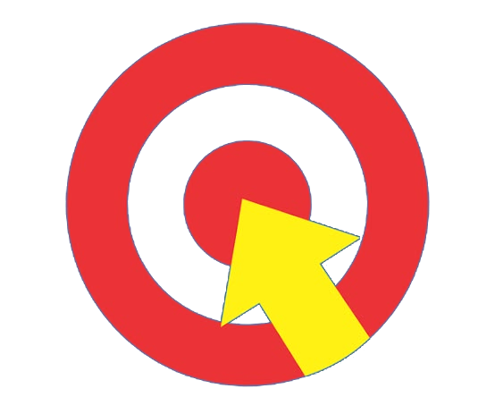Logo BytePoint: alvo vermelho com seta amarela